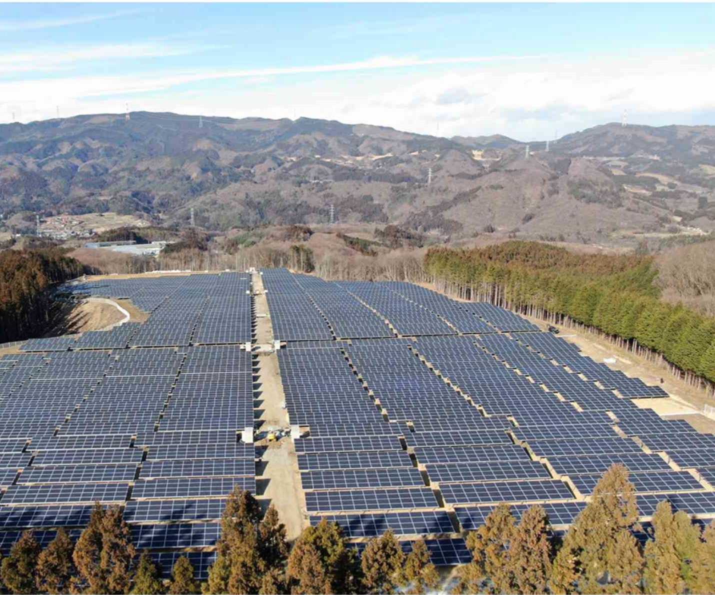 Rack fotovoltaico de montaña