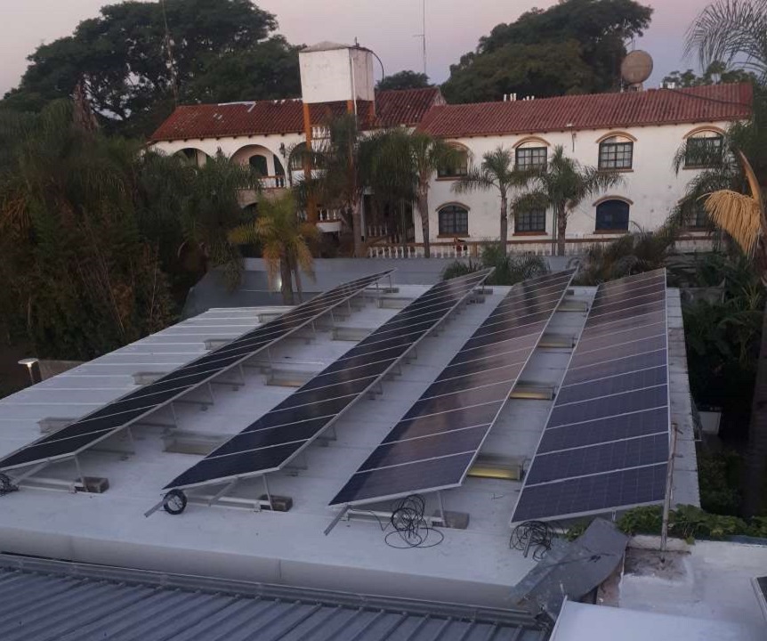 Soporte de trípode solar para techo