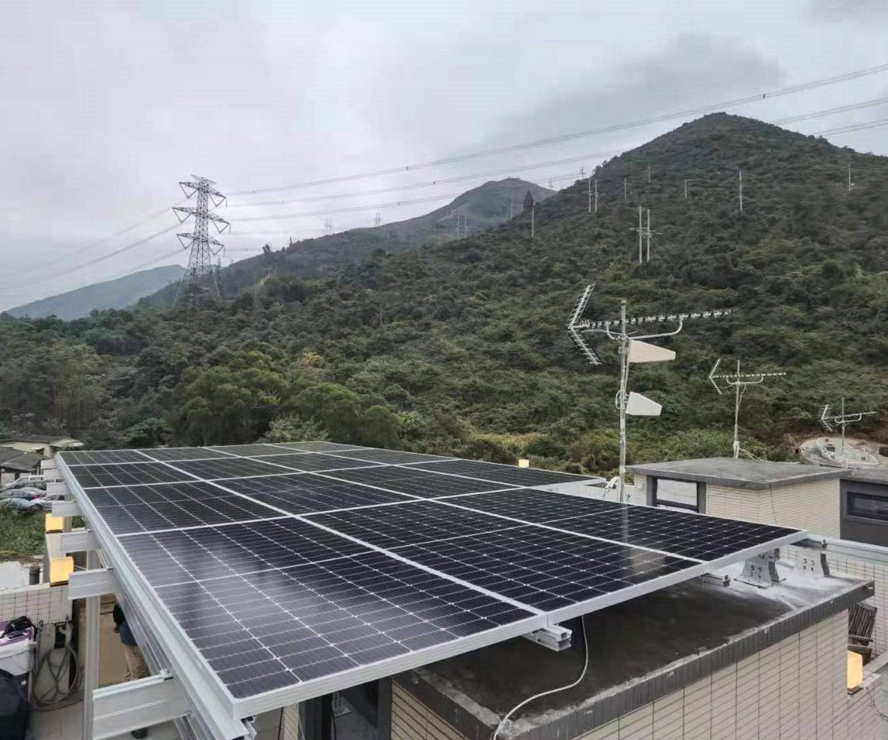 Montaje solar doméstico