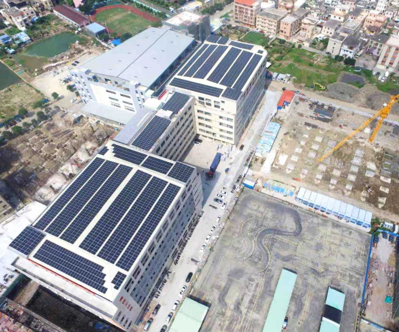 Soporte solar para techos de edificios