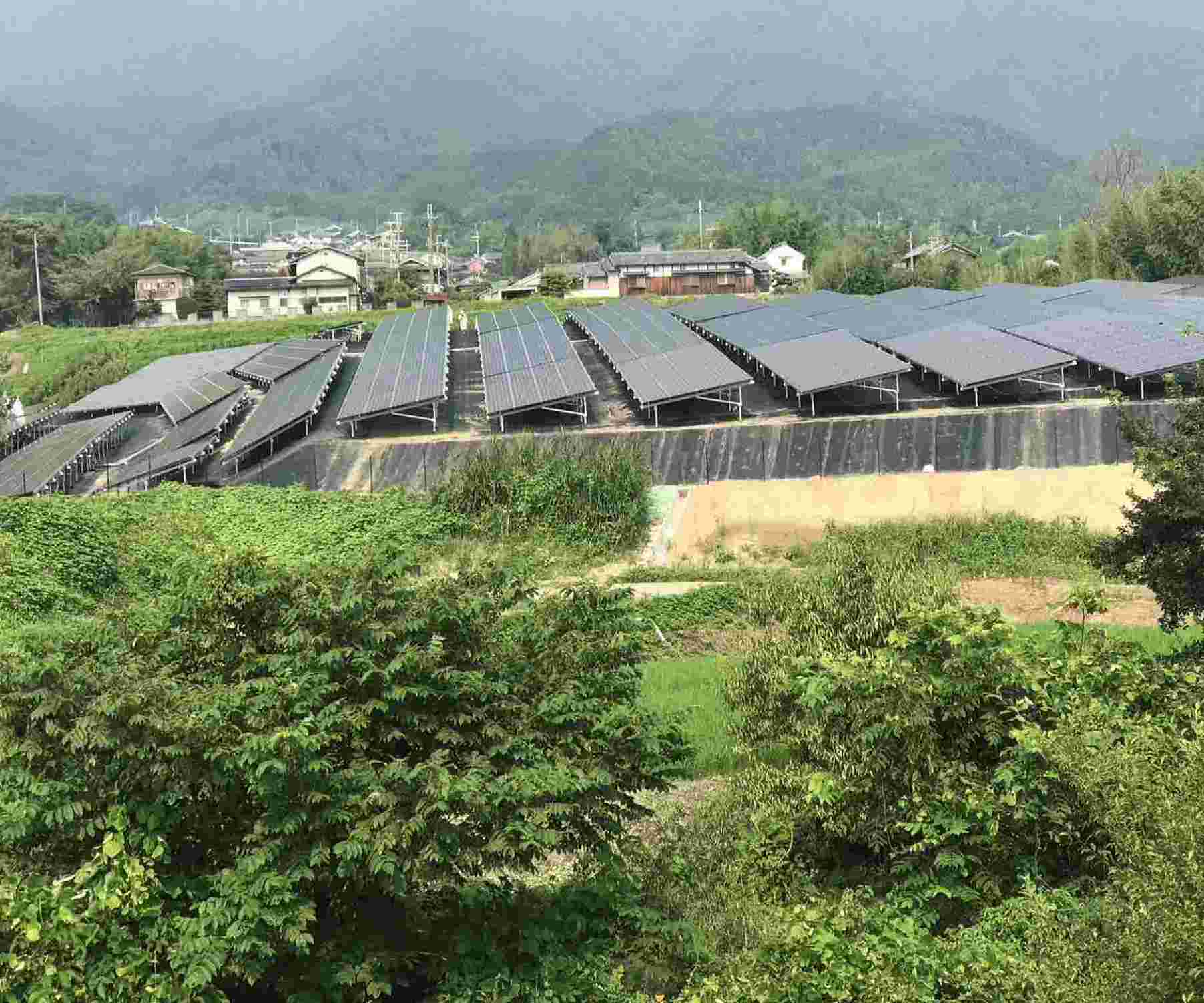 Montaje fotovoltaico en campos de ladera